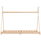Kids Bed Frame Solid Pine Wood 80x160 cm 283356