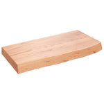 ZNTS Wall Shelf Light Brown 60x30x cm Treated Solid Wood Oak 363646