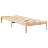 Extra Long Bed Frame without Mattress 90x210 cm Solid Wood Pine 852402
