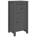 Sideboards 2 pcs Grey 40x35x80 cm Solid Wood Pine 813759