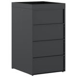 Wheelie Bin Storage with Planter Roof for 240L Bin Anthracite 42018683