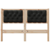 Headboard Other Brown and black 120 cm Solid pine wood 879021