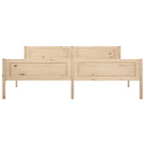 Bed Frame Natural Wood Solid pine wood, plywood Super King 322101