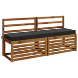 2-Piece Bench Cushions SOEST 2 pcs 100% Polyester Anthracite 949917