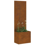 Garden Privacy Screen Rusty 50 x 32 x 150 cm Weathering steel 876447