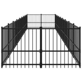 Outdoor Dog Kennel Steel 16.89 m 3124605