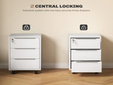 Three-Drawer Locking Filing Cabinet - White T3398P343103