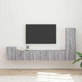 TV Cabinet Set Wall-mounted 3 pcs Grey Sonoma Engineered Wood 3409021