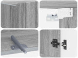 Bathroom Wall Cabinet ZWOLLE Grey Sonoma 30 x 31 x 63 cm 896371