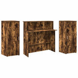 Reception Desk Smoked Oak 180x50x103.5 cm Engineered Wood 3324209
