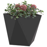 Planter Black 30 x 30 x 30 cm Steel 883808