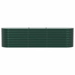 Garden Raised Bed Green 320 x 80 x 81 cm Steel 42008123