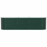 Garden Raised Bed Green 320 x 80 x 81 cm Steel 42008123