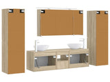 Bathroom Furniture Set 6 pcs Sonoma Oak 3407209