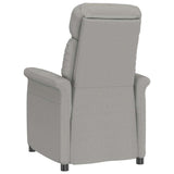 Recliner Chair Light Grey Light grey 70.5 x 96.5 x 95 cm Fabric 348401