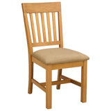 Dining Set 7 pcs Beige Solid Oak Wood 3430257