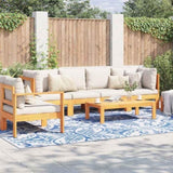 Outdoor Rug Floral ARAKIL Baby Blue and White 400 x 300 cm 42003500
