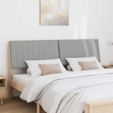 Upholstered Headboard Light Grey 180 cm Solid Pine Wood 879379