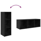 TV Cabinet Set Black 72 x 35 x 37 cm Engineered Wood 875098