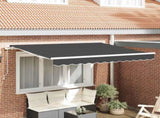 Retractable Awning Anthracite 300 x 200 cm Fabric 3329507