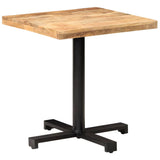 Bistro Table Square 70x70x75 cm Rough Mango Wood 320266