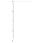 Walk-in Shower Wall Silver 80x195 cm Clear ESG Glass 152135