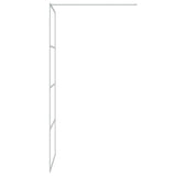 Walk-in Shower Wall Silver 80x195 cm Clear ESG Glass 152135