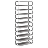 Shoe Rack Grey Non-woven fabric , steel Medium 337259