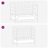 Livestock Feeder Black 100 x 60 x 90 cm Cold-Rolled Steel 874657