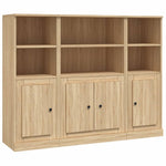 Highboards 3 pcs Sonoma Oak Engineered Wood 3185306