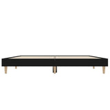 Bed Frame without Mattress Black 120x190 cm Small Double Engineered Wood 832086
