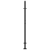 Garden Gate Black 100x150 cm Steel Cross Design 4101001