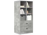 Highboard with Drawer Concrete Grey 45.5 x 34 x 127 cm 869365
