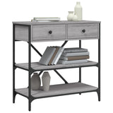 Console Table Grey Sonoma 75x34.5x75 cm Engineered Wood 833411