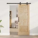 Sliding Door ORKDAL Brown 73.5 x 198.5 cm Solid Pine Wood 3333606