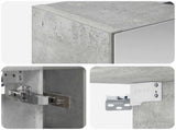 Bathroom Mirror Cabinet Concrete Grey 60 x 14.5 x 70 cm 889194