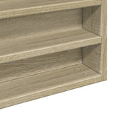 Vitrine Cabinet Sonoma Oak 100x8.5x75 cm Engineered Wood 847935