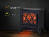 Electric Stove Heater with Realistic Flame Effect, 2000W Portable Indoor Freestanding Electric T3398P379088
