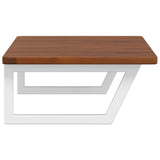 Basin Shelf Wall Mounted Steel and Solid Wood Oak 3302406