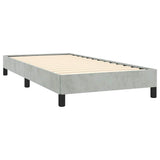 Bed Frame without Mattress Light Grey 100x203 cm Twin XL Velvet 347003