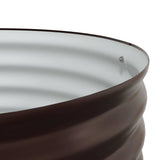 Garden Raised Bed Brown 80 x 80 x 44 cm Steel 42008141