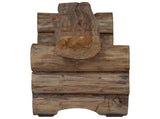 Bench Natural 110 x 30 x 34 cm Solid Teak Wood 42012361