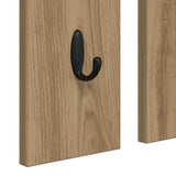 Wall-Mounted Coat Rack with Shelf Artisan oak 84 x 10 x 80 cm 874498