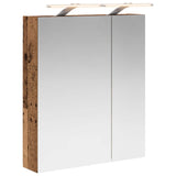 Bathroom Mirror Cabinet Old Wood 60 x 14.5 x 70 cm 889069