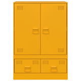 Highboard Mustard Yellow 67x39x95 cm Steel 841808
