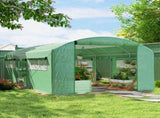 19 x 9.8ft Walk-In Polytunnel Greenhouse - Green T3398P325138