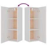 8 Piece TV Cabinet Set White Engineered Wood 3114294