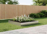 Garden Planter Silver 80 x 80 x 20 cm Galvanised Steel 8005018