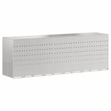 Wheelie Bin Storage for 5 Bins Silver 340 x 77.5 x 115.5 cm 3394791