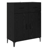 Sideboard Black Oak 69.5 x 34 x 90 cm Engineered Wood 880681
